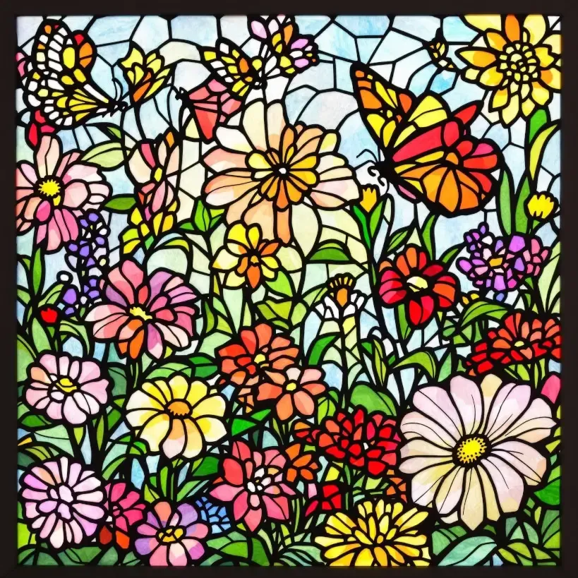 stained glass photo filter