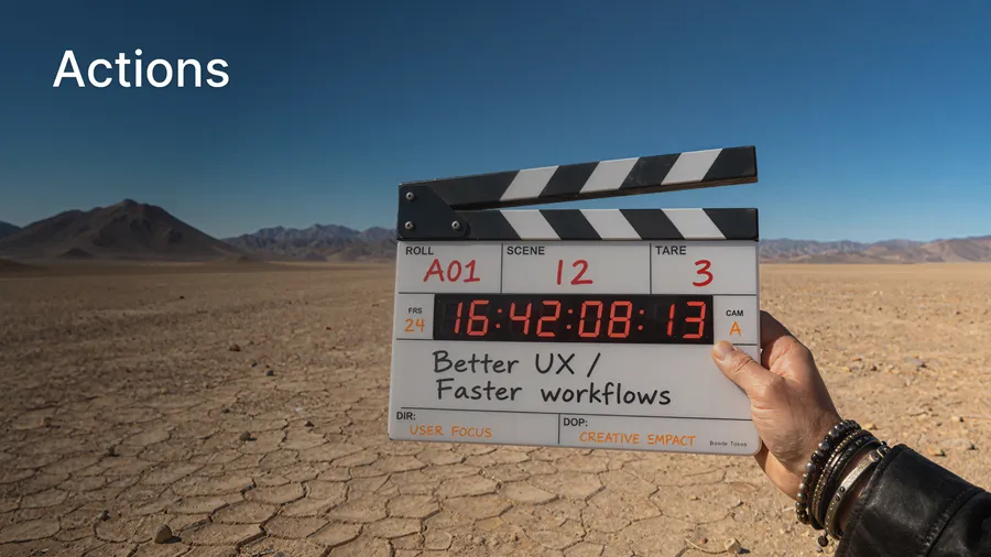 Introducing Actions (+UI Optimization)