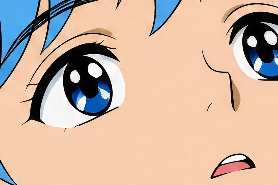 The same anime crop after a 4K upscale with Crystal Upscaler, with clean line art