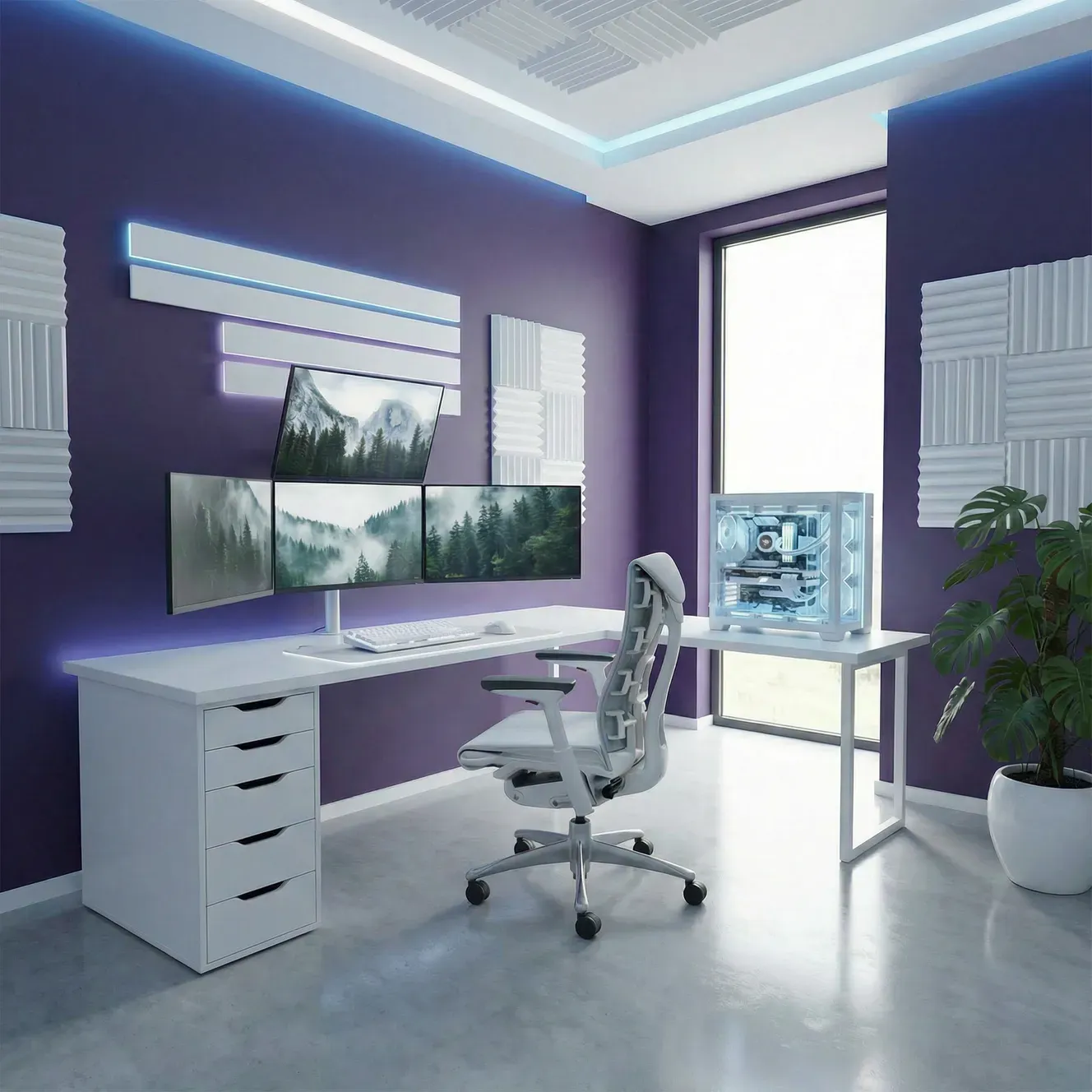 changing wall color with ai