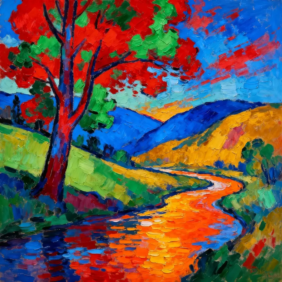fauvist ai painting prompt