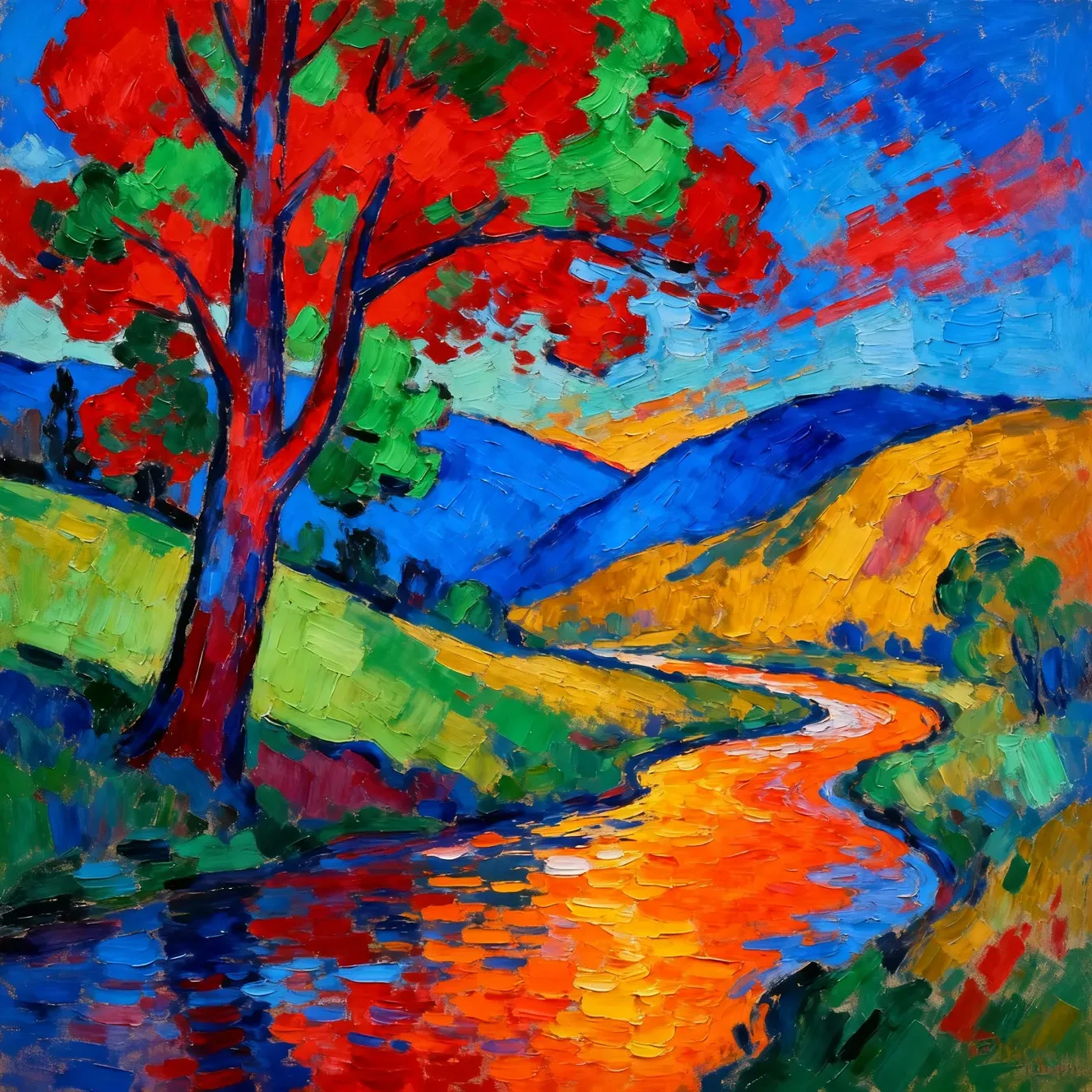 fauvist ai painting prompt