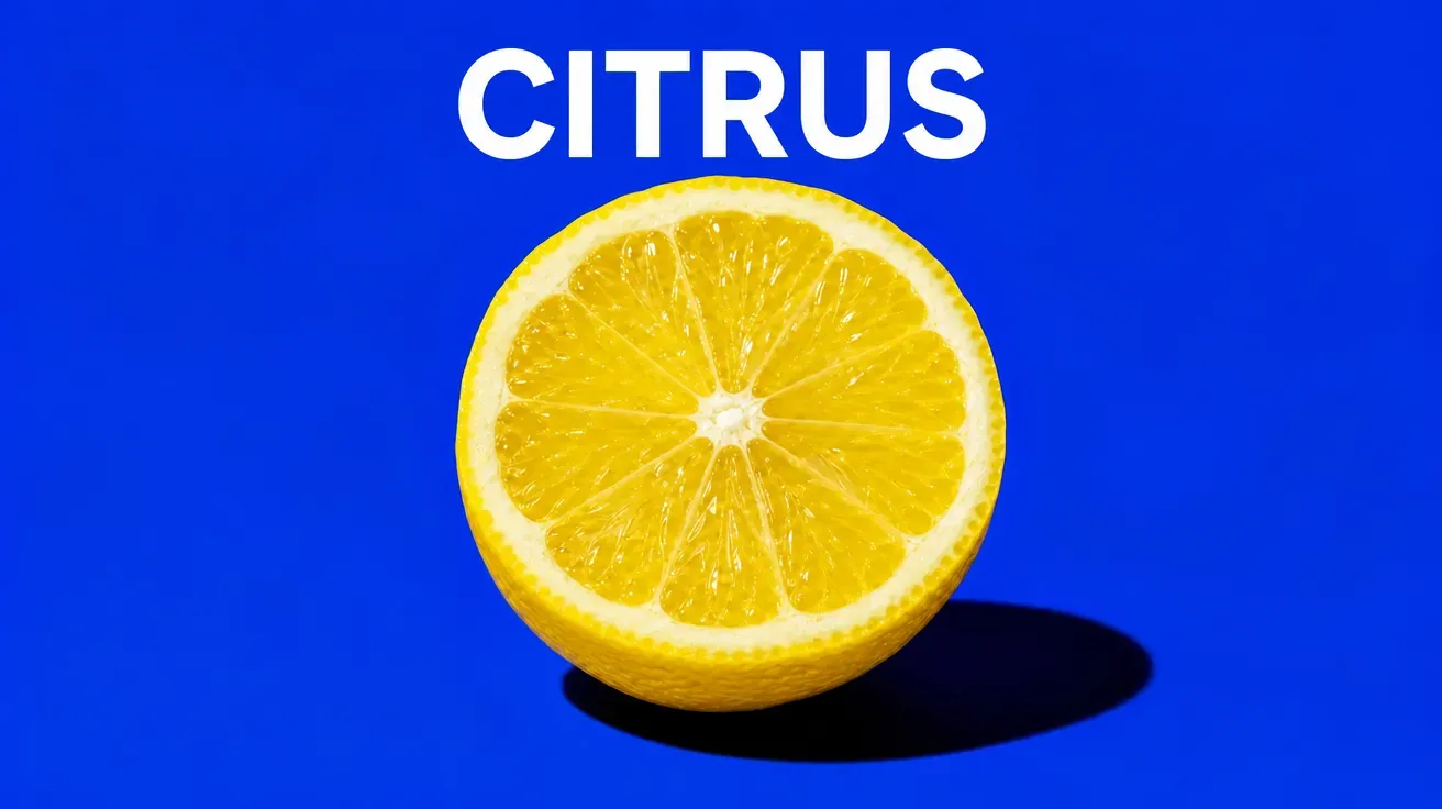 Pop-art AI streaming single cover with a halved citrus generated by getimg.ai