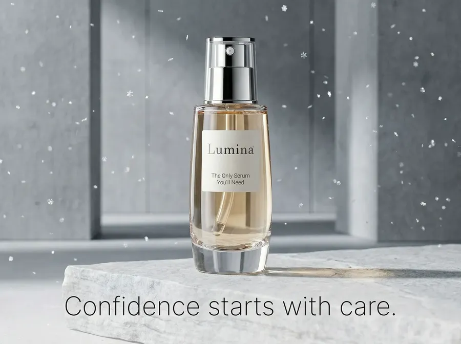 ai skincare ad