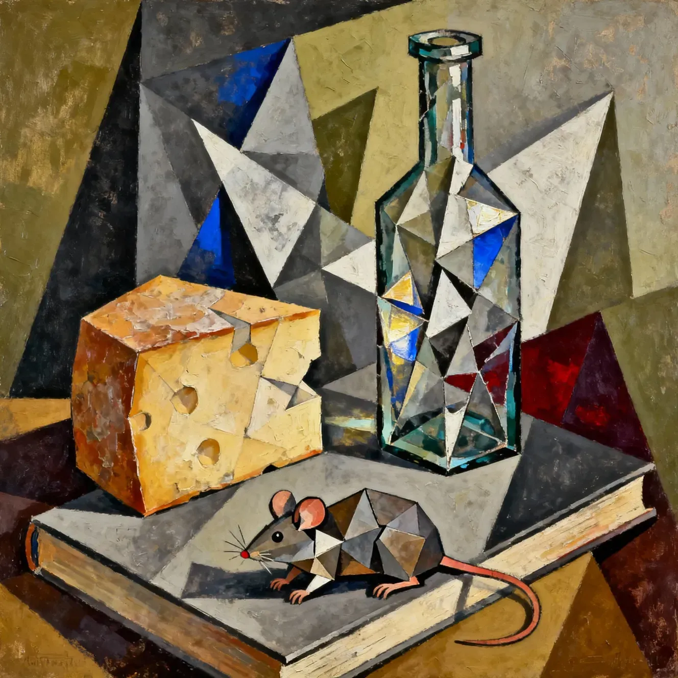 cubist ai painting