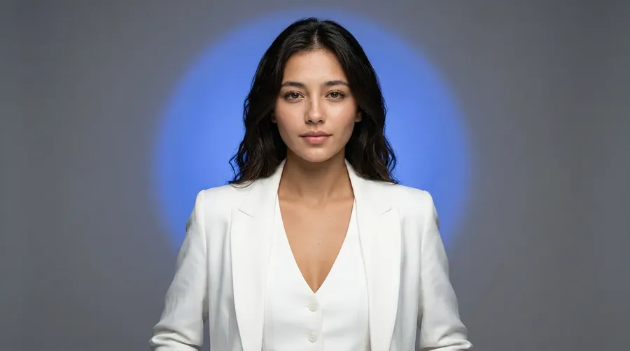 Polished corporate AI headshot generated from a casual selfie reference, generated by getimg.ai