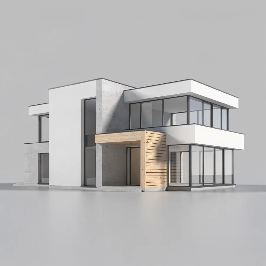 ai 3d cad render to photo architecture