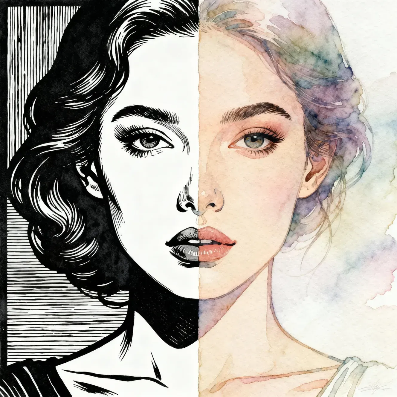 ai painting edge styles