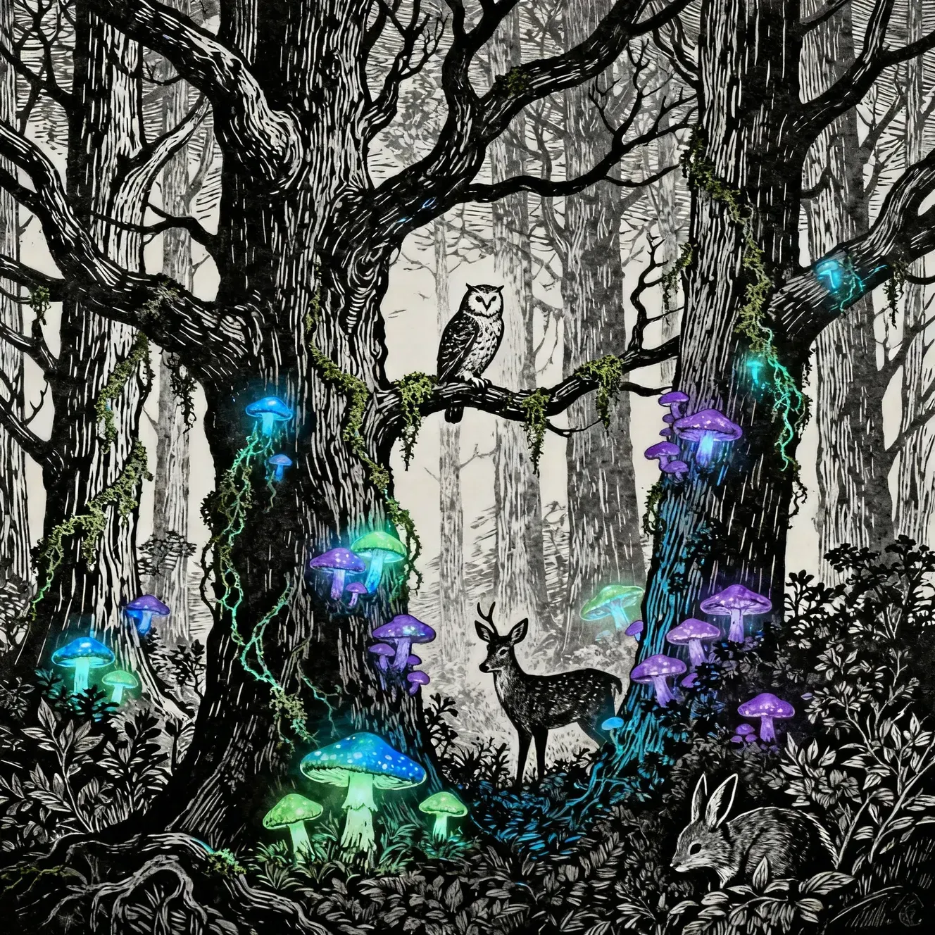 lioncut bioluminescence ai prompt