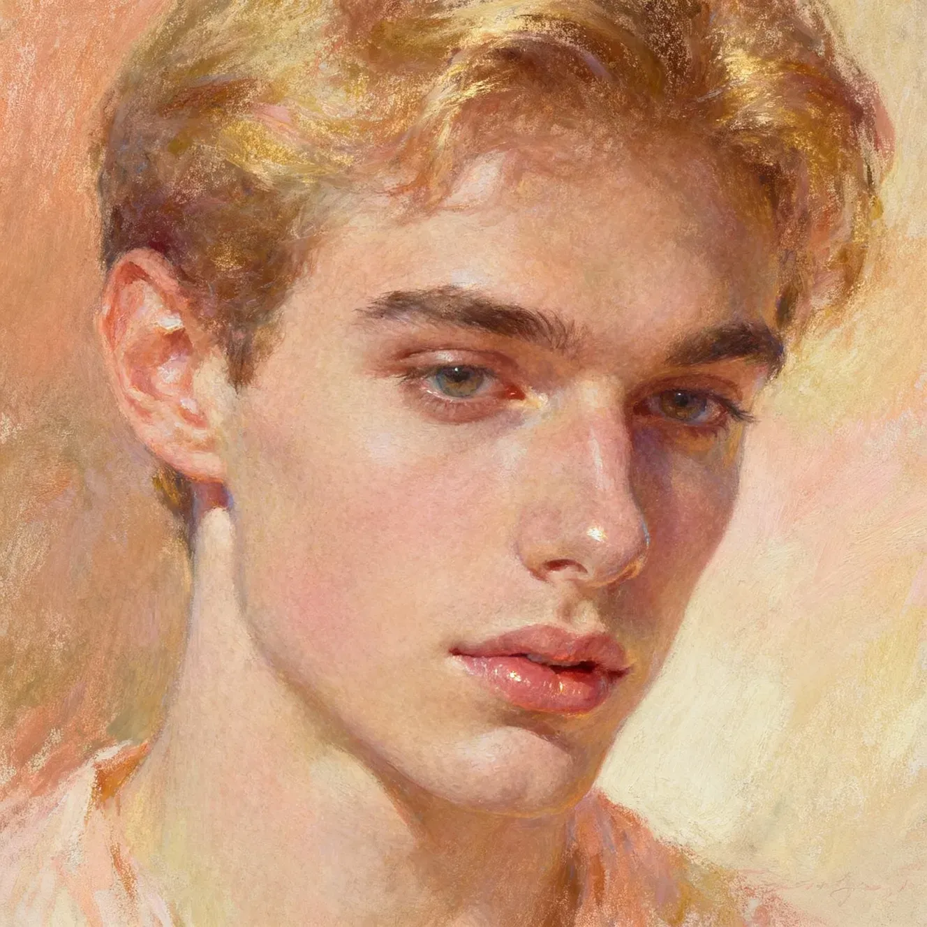 pastel portrait ai