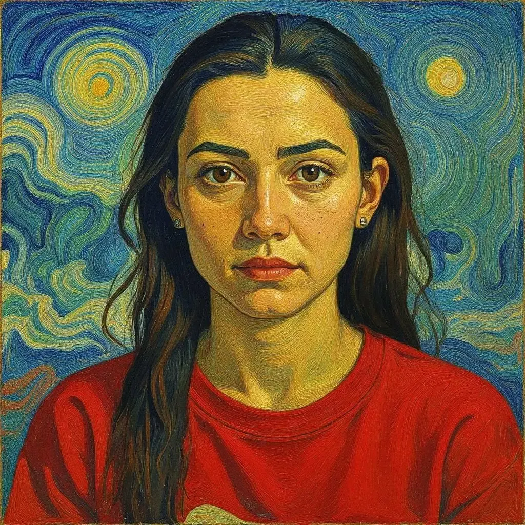 turn image into a van gogh painting