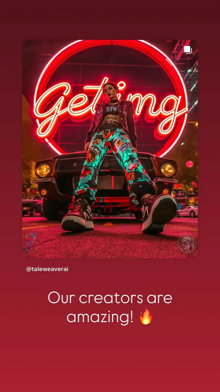 ig collab ai art