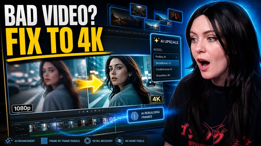 How to Make Blurry Video Look Better with AI 